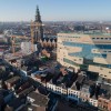 Het Groninger Forum met natuursteen van Van Stokkum